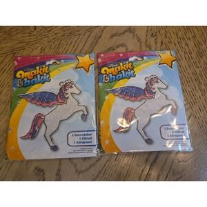 Colorbok Makit & Bakit Suncatcher Kit Pegasus Lot Of 2 Suncatchers  Pegasus New